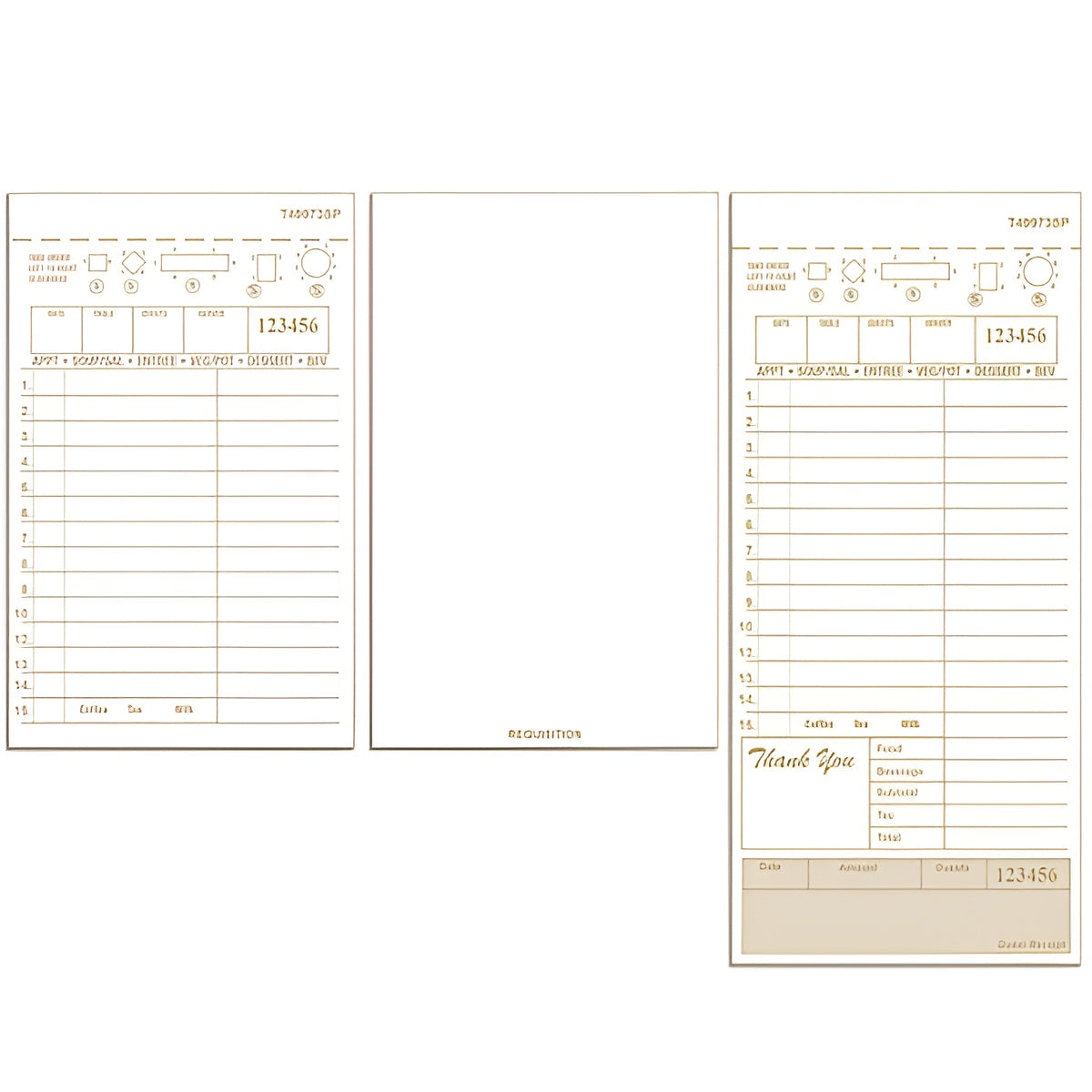 3 Part Guest Checks
