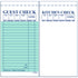 3.5" x 6.75" Green 2 Part Carbonless Guest Checks - CT-G-7000